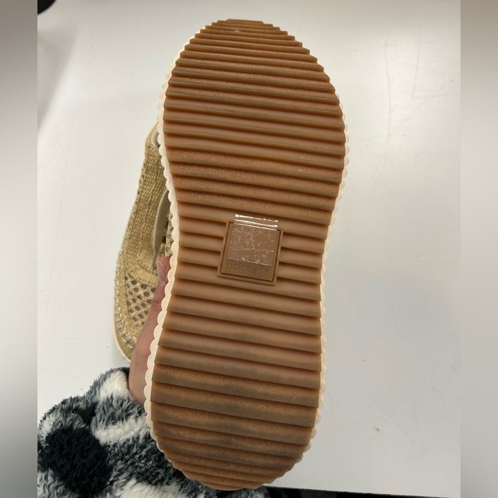 Dolce Vita Gold Woven Sneakers - Picture 6 of 9